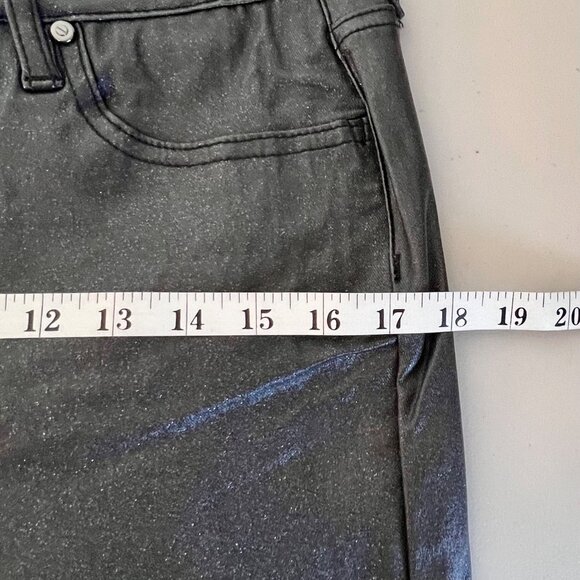 Rebecca Minkoff 10P Black Metallic Sparkly Petite Length Skinny Jeans NWOT's - Picture 13 of 16